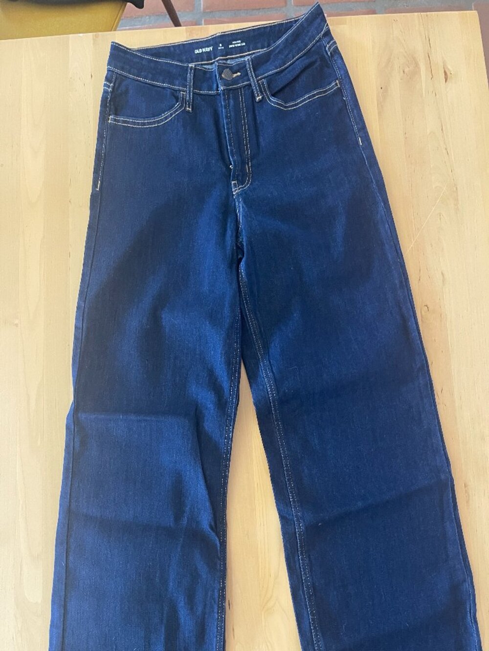 NWT old navy high rise wide leg jeans - size 8 petite